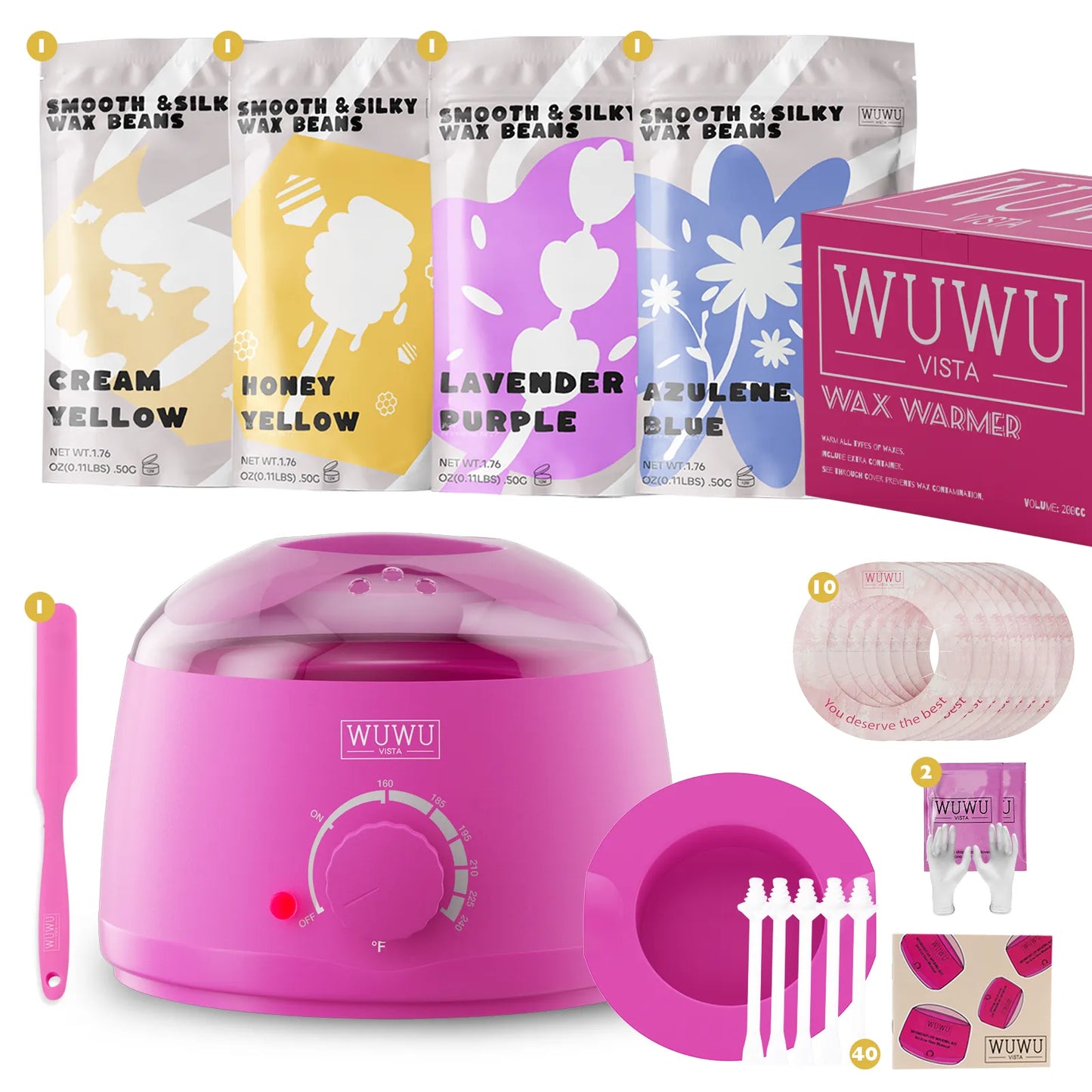 Hair Removal Wax Warmer Kit