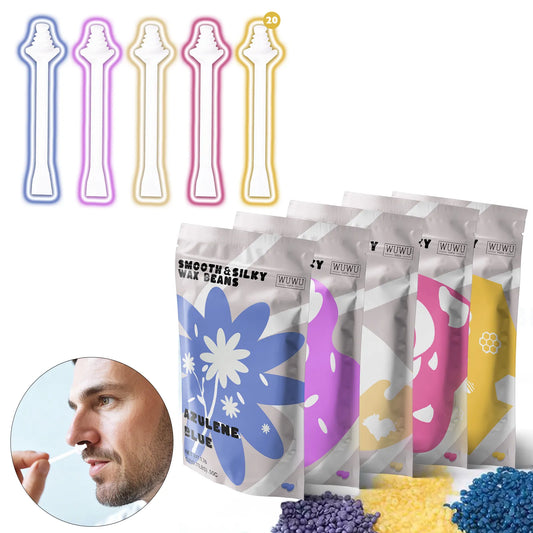 Wax Beads & Nose Stikcs Kit for Waxing Hair Removal